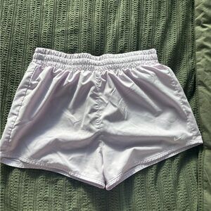 Nike Womens Lavender Athletic Shorts with Elastic Waist